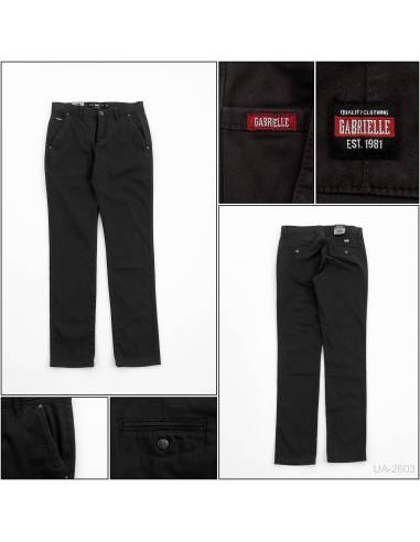 Celana Panjang Katun Slim Fit Cowok Stretch...