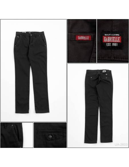 Celana Panjang Katun Slim Fit Cowok Stretch Gabrielle 28-36