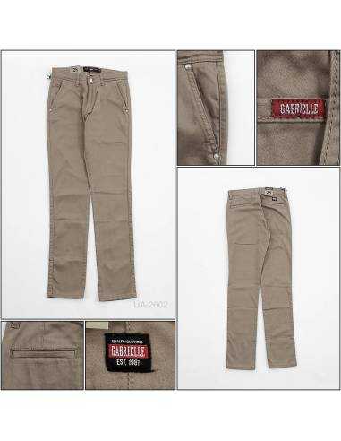 Celana Panjang Katun Slim Fit Cowok Stretch...