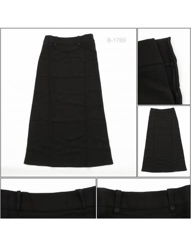 Rok Span Panjang/Long Skirt Hitam Vonna S-L