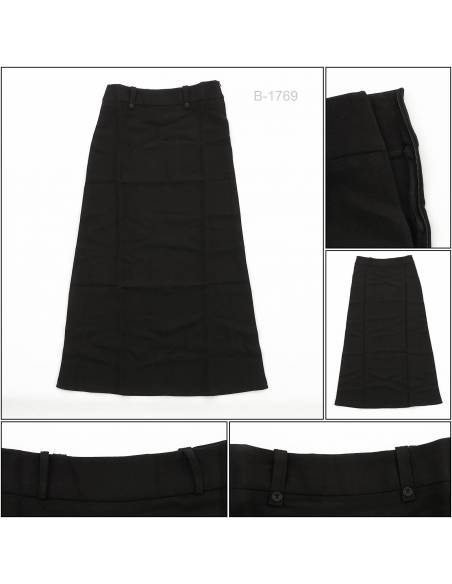 Rok Span Panjang/Long Skirt Hitam Vonna S-L