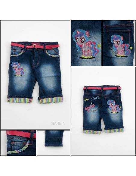 Celana Pendek Jeans Anak Cewek Pinky 14-16
