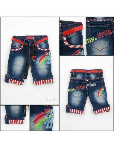 Celana Pendek Jeans Anak Cewek Pinky 4-6