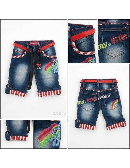 Celana Pendek Jeans Anak Cewek Pinky 4-6