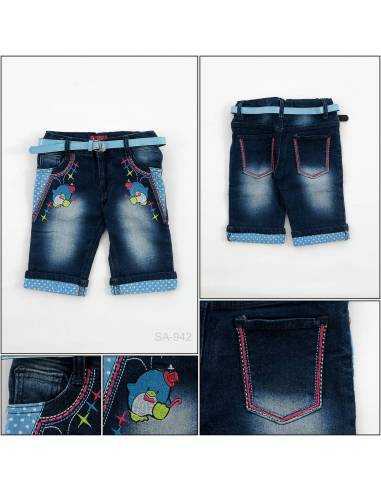 Celana Pendek Jeans Anak Cewek Pinky 14-18