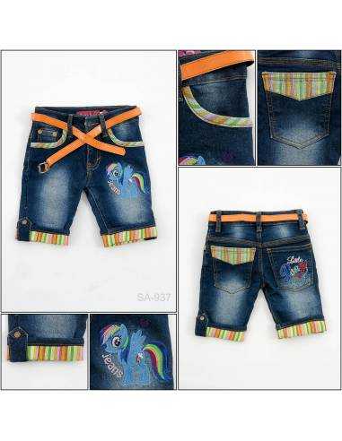 Celana Pendek Jeans Anak Cewek Pinky 4-6
