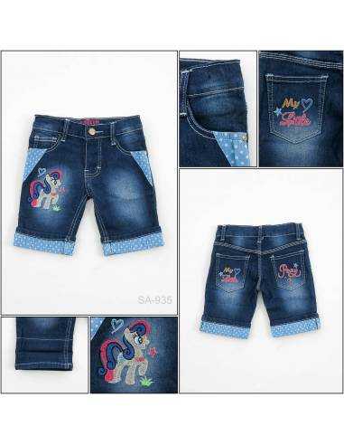 Celana Pendek Jeans Anak Cewek Pinky 6