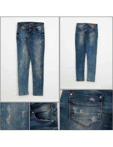 Celana Panjang Jeans Cewek Biru tua Penza 27-29