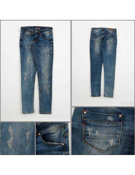 Celana Panjang Jeans Cewek Biru tua Penza 27-29