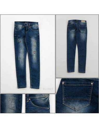 Celana Panjang  Jeans Cewek Biru tua Penza 27-30