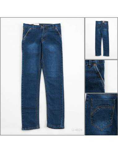 Celana Panjang Jeans Slim Fit Cowok Stretch...
