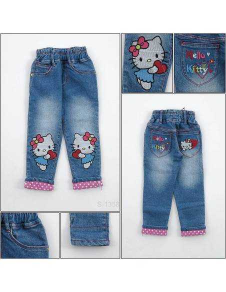 Celana Panjang Jeans Anak Cewek Pinky 4