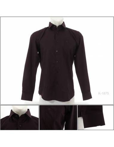 Kemeja Formal Slim Fit Cowok Lengan Panjang...