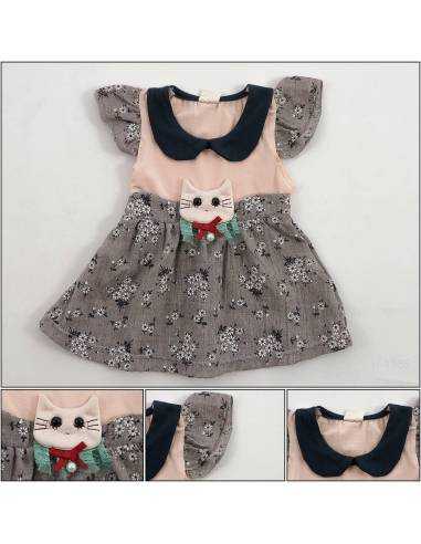 Dress Anak Cewek/Children Clothes Kecil Abu Tua...