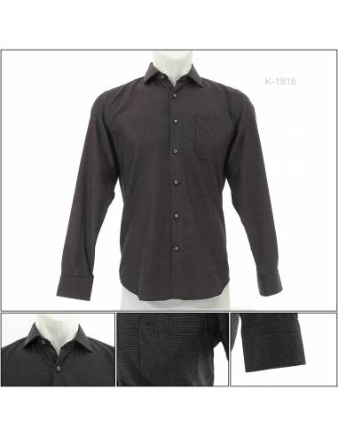 Kemeja Formal Slim Fit Cowok Lengan Panjang...