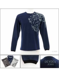 Kaos Oblong Cowok Reguler Lengan Panjang Devdex M-L