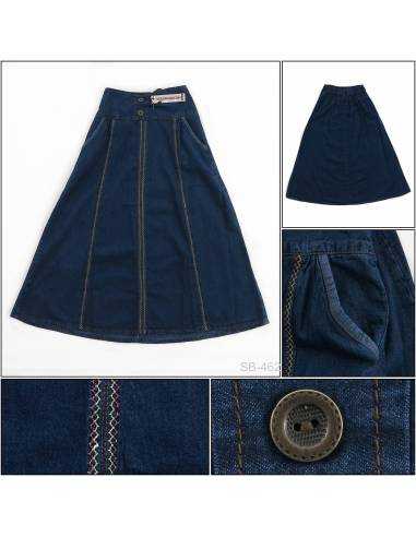 Rok Panjang Jeans Anak Cewek Emerald 18-20