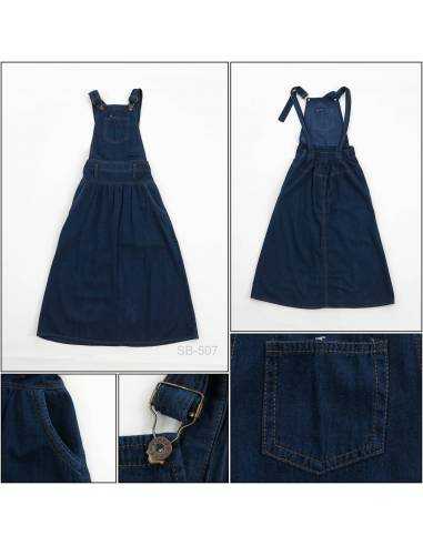 Rok Panjang Bandatan Jeans Anak Cewek Emerald...