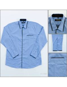 Kemeja Formal Cowok Regular Lengan Panjang Hans peter 2XL