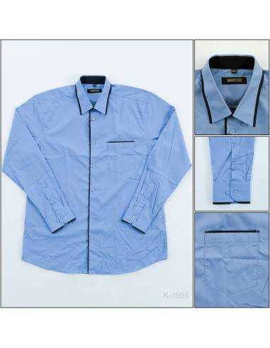 Kemeja Formal Cowok Regular Lengan Panjang Hans...