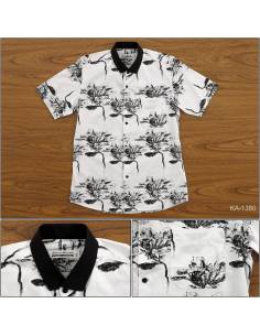 Kemeja Sopan Cowok Regular Lengan Pendek Roberto M-3XL