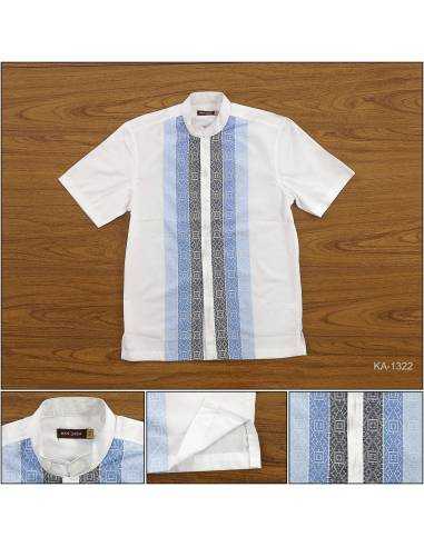 Kemeja Muslim Cowok Lengan Pendek Hassenda M-L