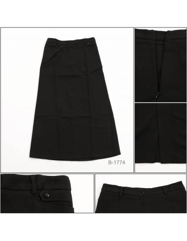Rok Span Panjang/Long Skirt Hitam Vonna 2XL-3XL