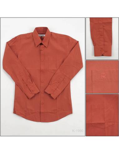 Kemeja Formal Cowok Slim Fit Lengan Panjang...