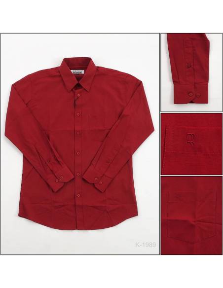 Kemeja Formal Cowok Lengan Panjang Slim fit Rita Ricci 15,5