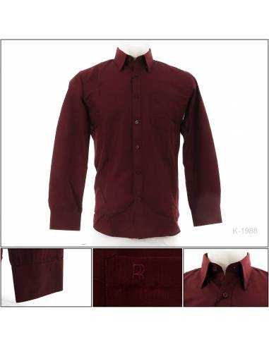 Kemeja Formal Cowok Slim Fit Lengan Panjang...
