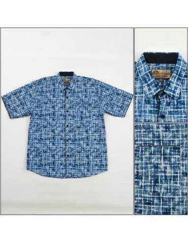 Kemeja Cowok Reguler Lengan Pendek John F Gee...