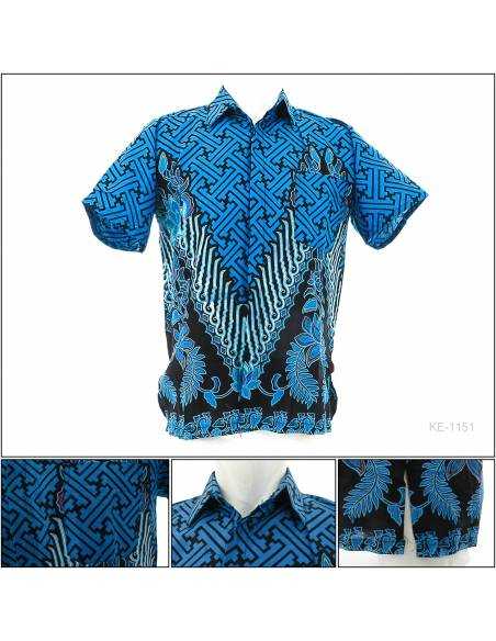 Kemeja Batik Cowok Regular Lengan Pendek Kyne M-XL