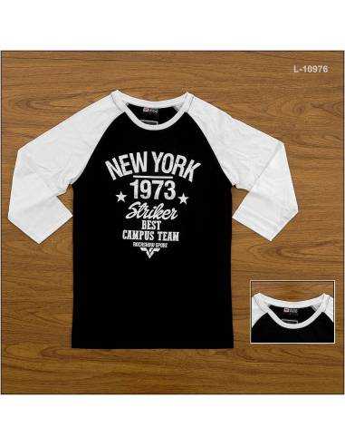 Kaos Oblong Cowok Reglan Lengan Panjang 7/8...