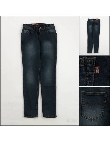 Celana Jeans Panjang Cewek Stretch Biru Tua Aha S