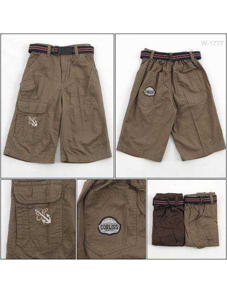 Celana Pendek Katun Anak Cowok Kolor Corliss 0-2