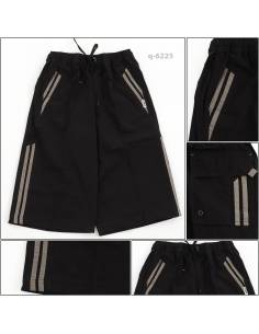 Celana Pendek Kolor Cowok  Hitam Alpheus M-L