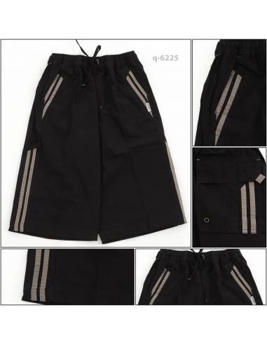 Celana Pendek Kolor Cowok  Hitam Alpheus M-L