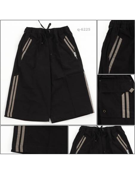 Celana Pendek Kolor Cowok  Hitam Alpheus M-L