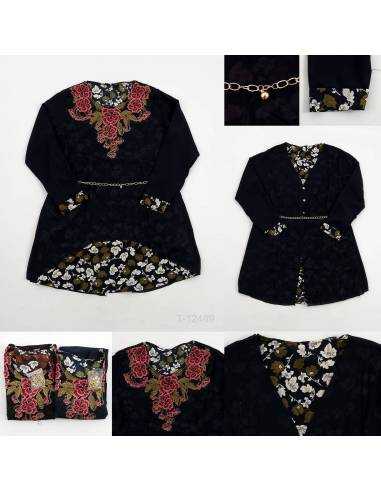 Atasan Blus Cewek Motif Medra All size