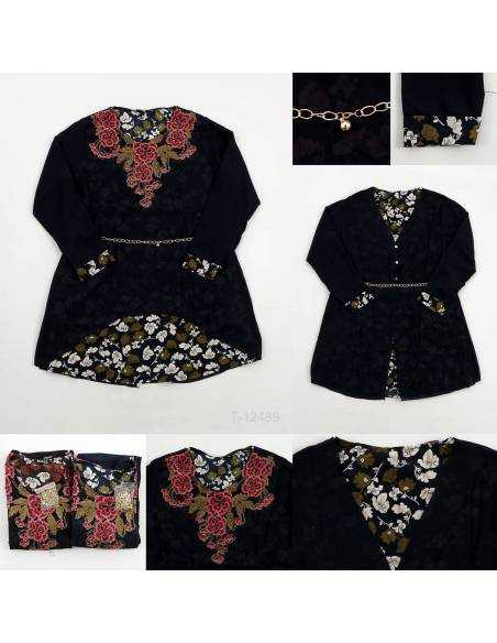 Atasan Blus Cewek Motif Medra All size