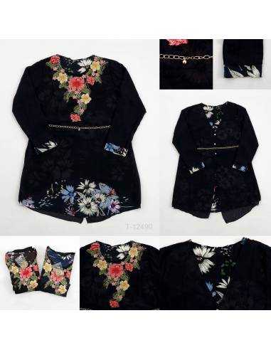 Blus Cewek Motif Lengan Panjang Medra All size