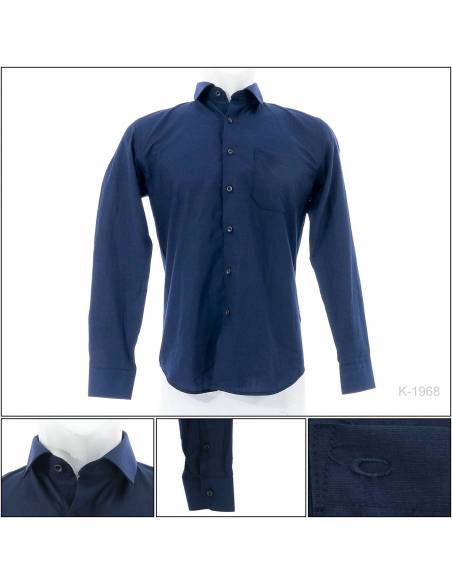 Kemeja Formal Slim Fit Cowok Lengan Panjang Cardinal M-XL