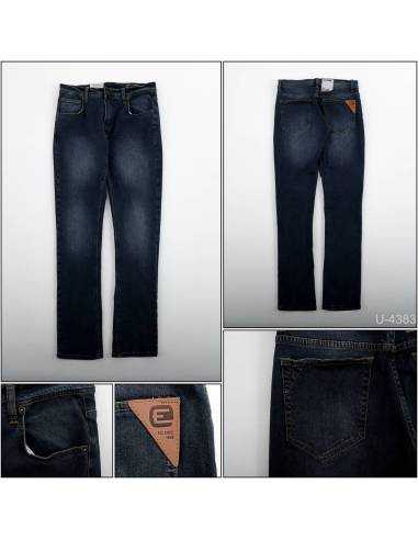 Celana Panjang Jeans Slim Fit Cowok Stretch...