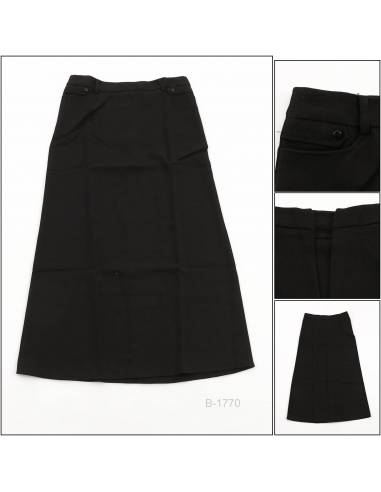 Rok Span Panjang/Long Skirt Hitam Anabela M - XXL