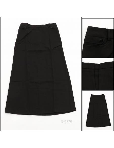 Rok Span Panjang/Long Skirt Hitam Anabela M - XXL