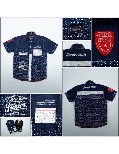 Kemeja Anak Cowok Lengan Pendek Stingray 6-8