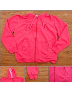 Jaket Kaos Anak Cewek Merah Muda Fenda 10-14