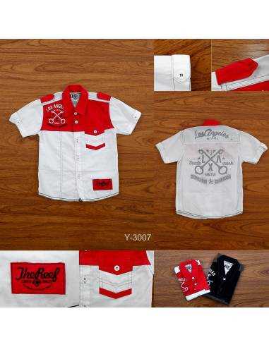 Kemeja Anak Cowok Lengan Pendek Audi 4-8