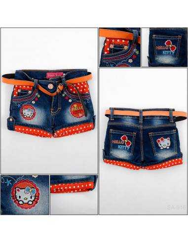 Celana Pendek Jeans Anak Cewek Pinky S-L