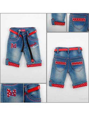 Celana Pendek Jeans Anak Cewek Pinky 2-4
